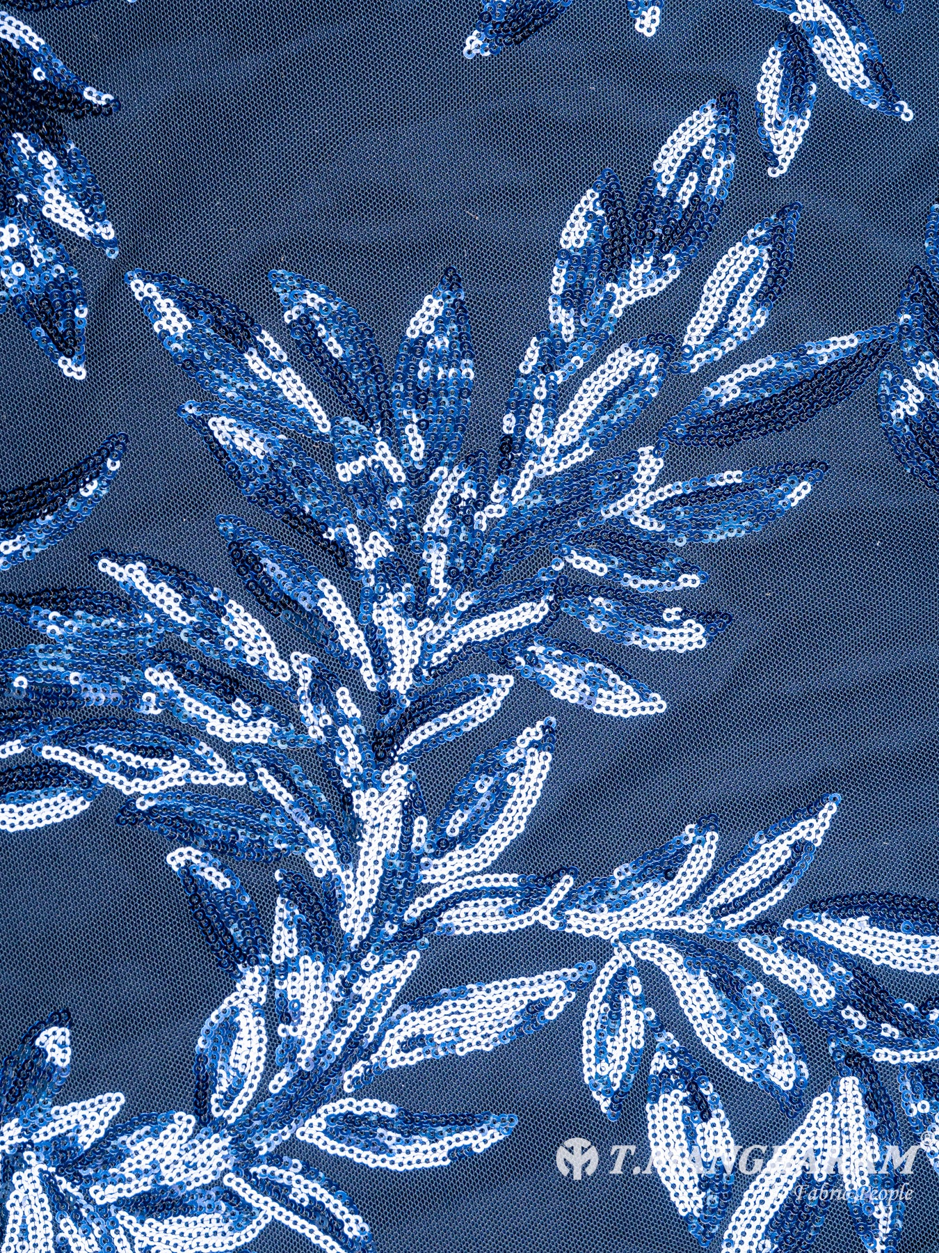 Blue Fancy Net Fabric - EB3929 view-3