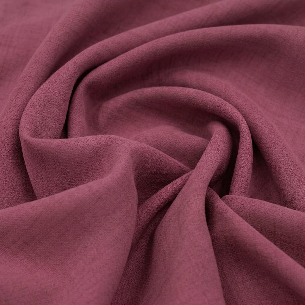 Swirled Plain Dusty Pink Plain Crepe Fabric