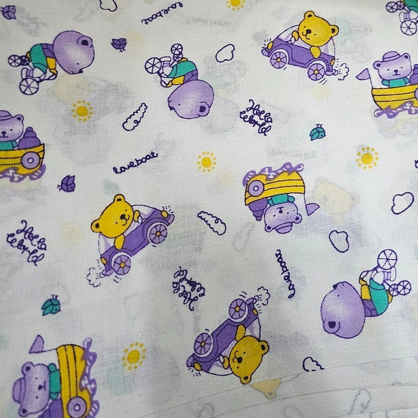 Printed Cotton Fabric - EA2539 - Flat fabric