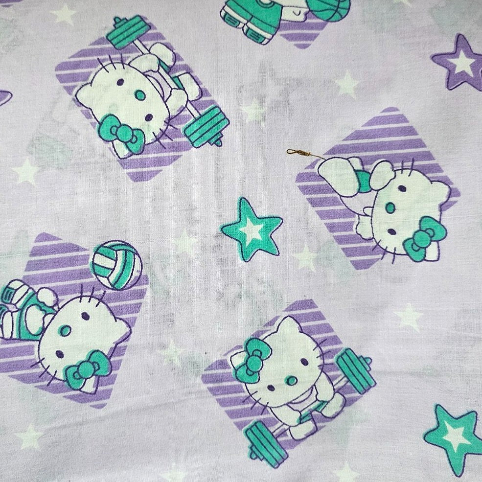 Printed Cotton Fabric - EA2544 - Flat fabric