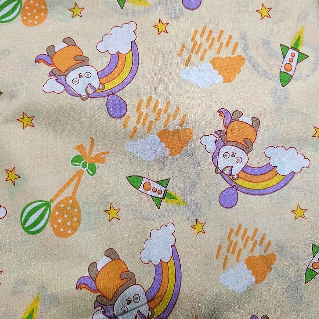 Printed Cotton Fabric - EA2548 - Flat fabric