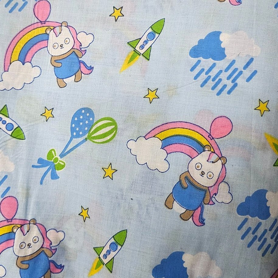 Printed Cotton Fabric - EA2549 - Flat fabric