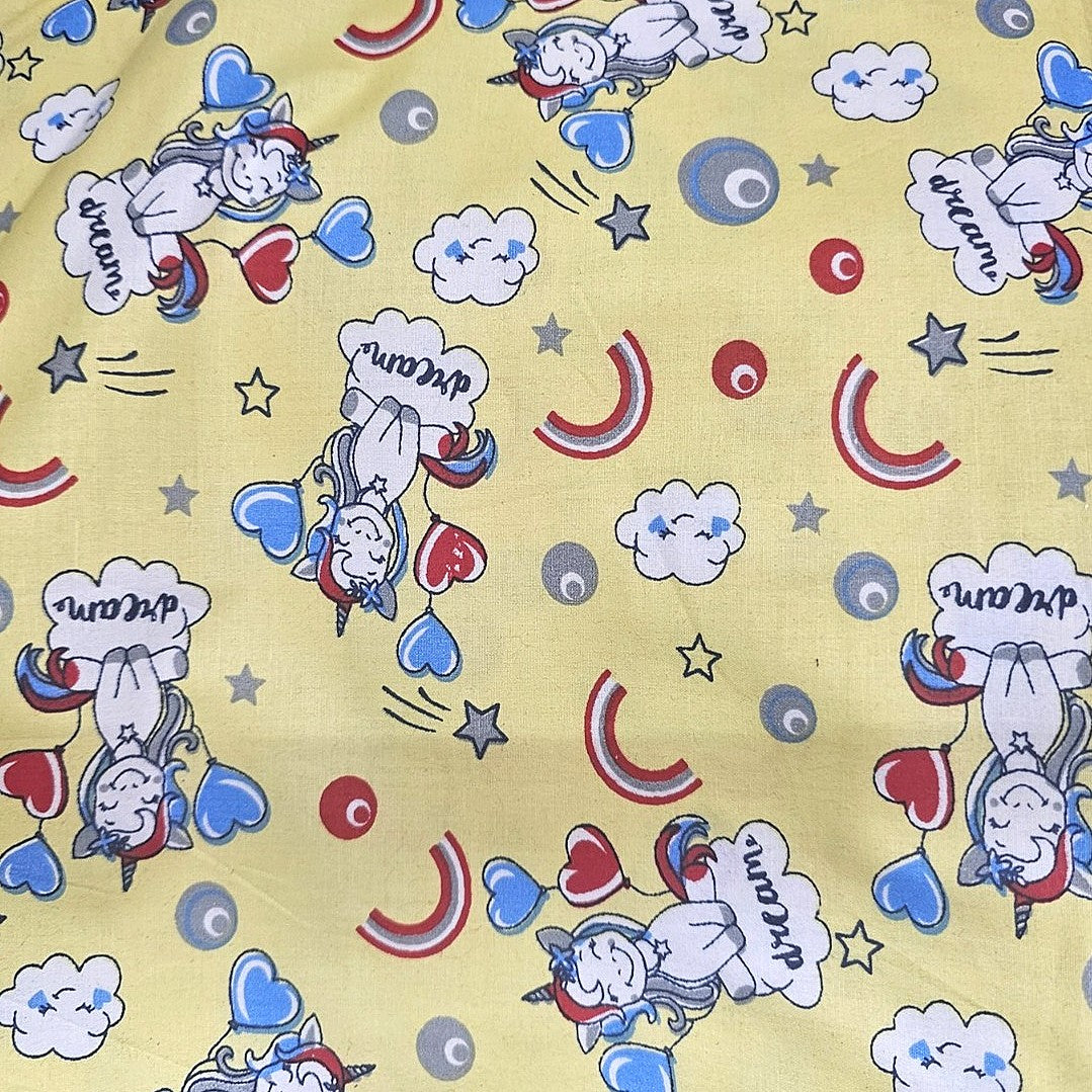 Printed Cotton Fabric - EA2607 - Flat fabric