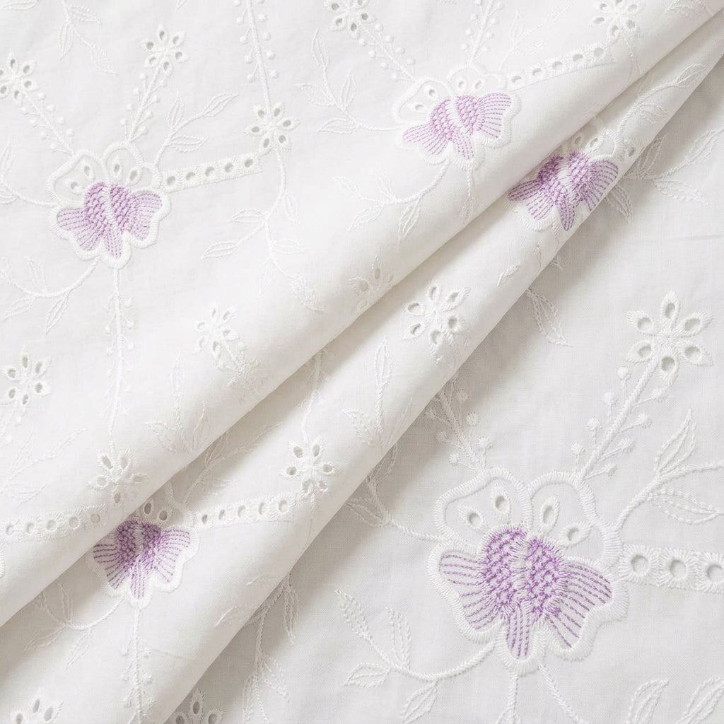 Embroidery Cotton Fabric - EA3906 - folds