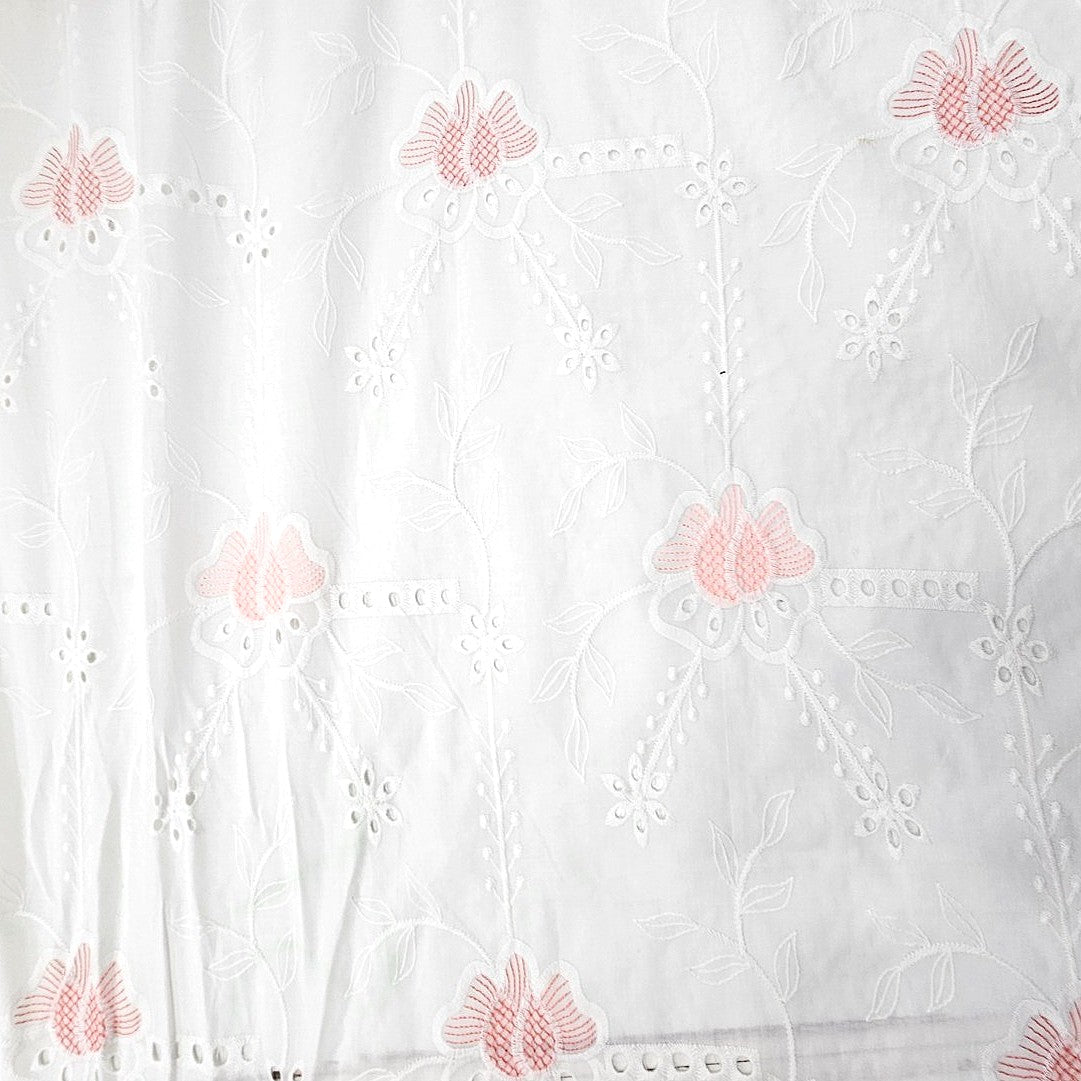 Embroidery Cotton Fabric - EA3908 - Flat fabric