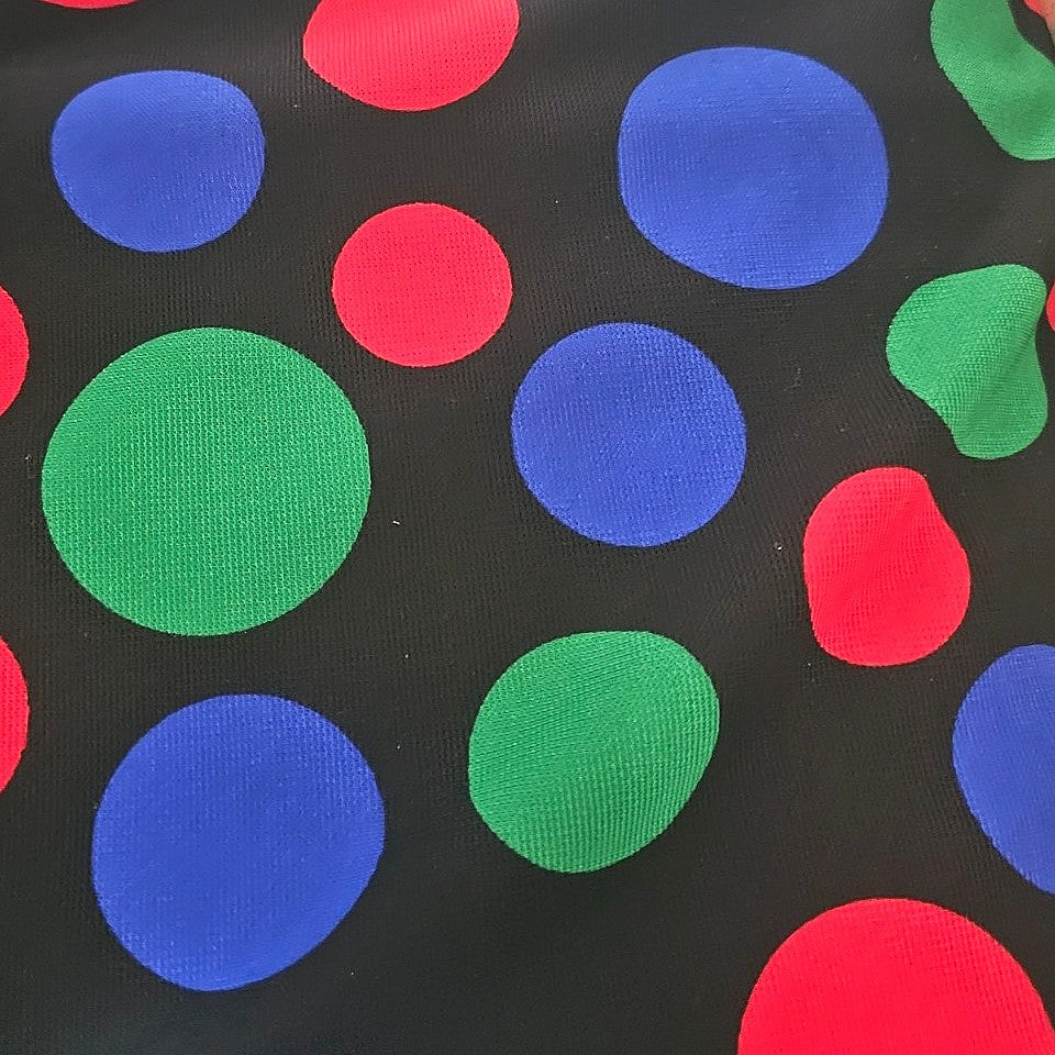 Polka Dots Lycra Fabric - EA3948 - Flat fabric
