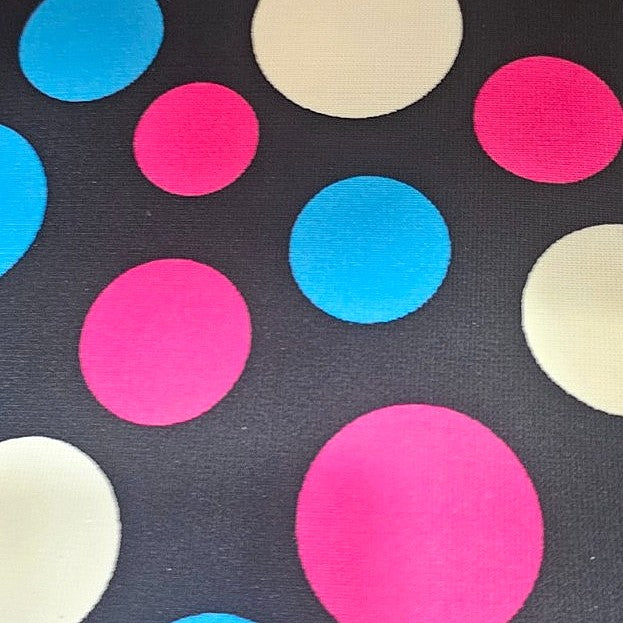 Polka Dots Lycra Fabric - EA3961 - Flat fabric
