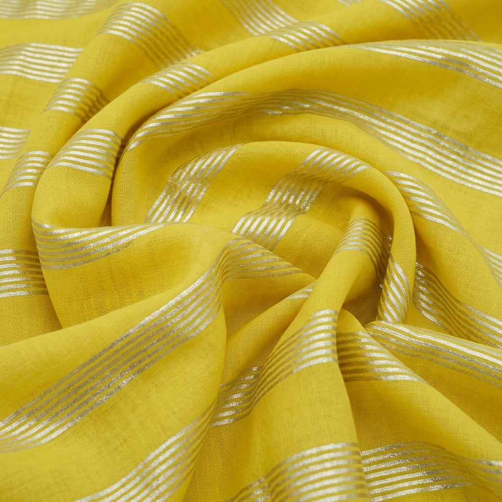 Zari Stripes Georgette Fabric