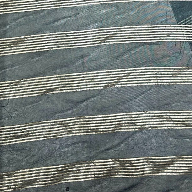Zari Stripes Georgette Fabric