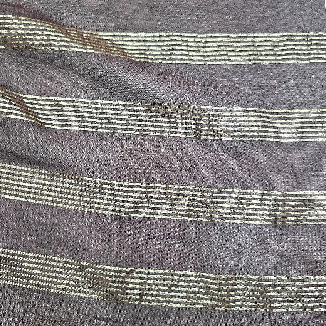 Zari Stripes Georgette Fabric