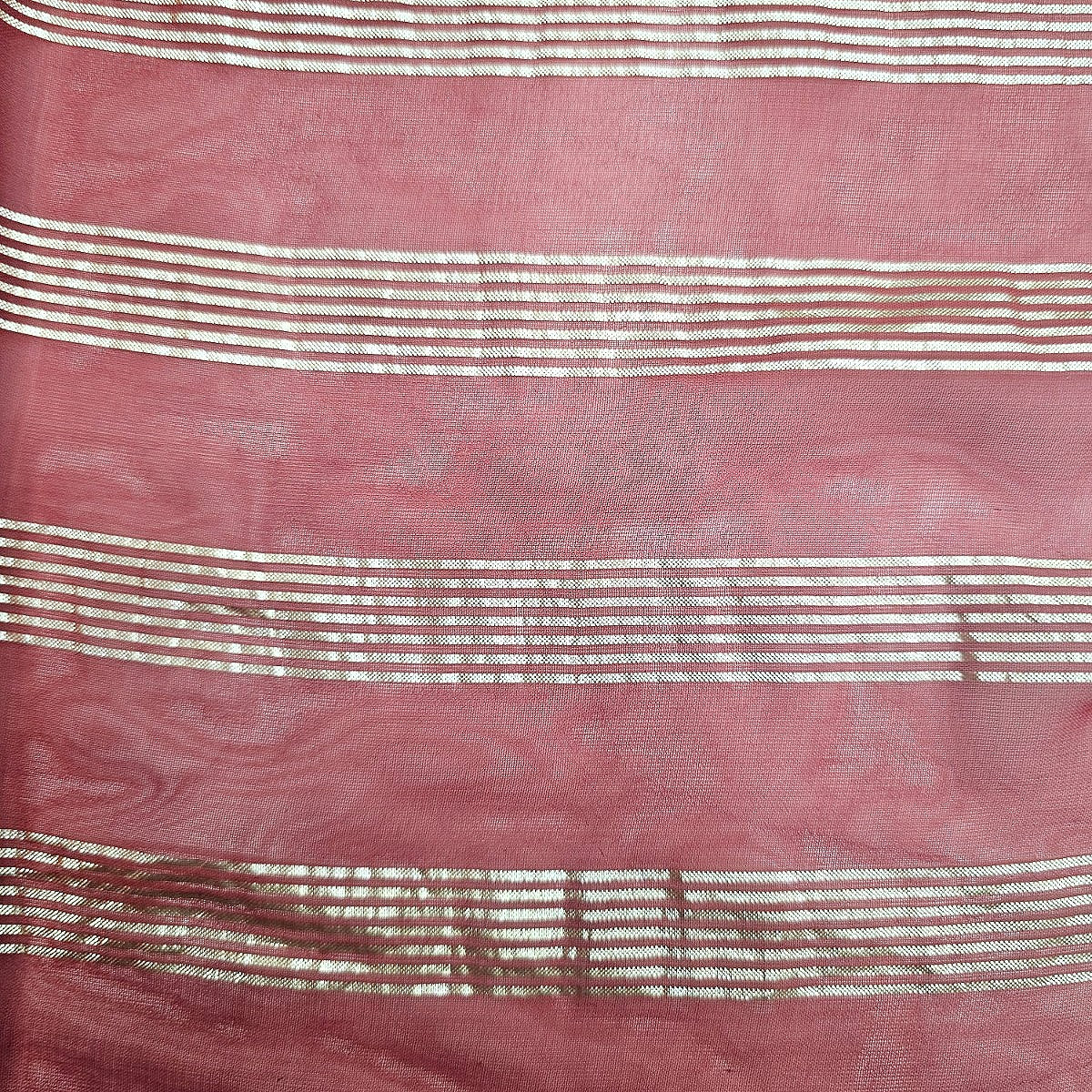Zari Stripes Georgette Fabric