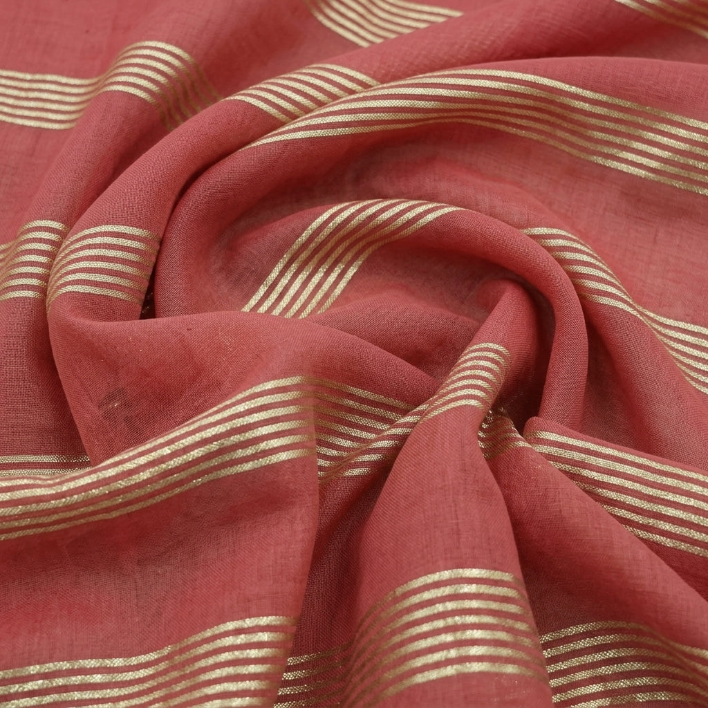 Zari Stripes Georgette Fabric