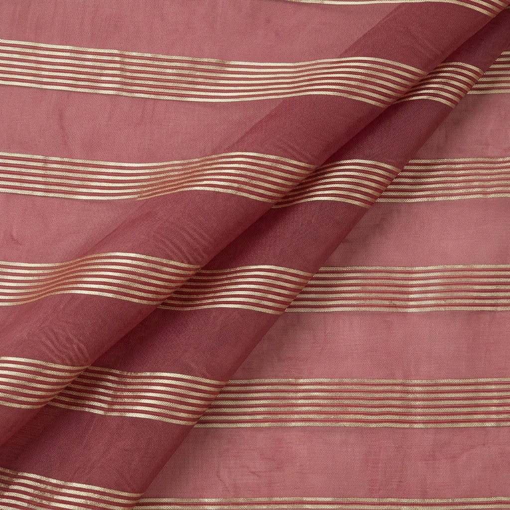 Zari Stripes Georgette Fabric