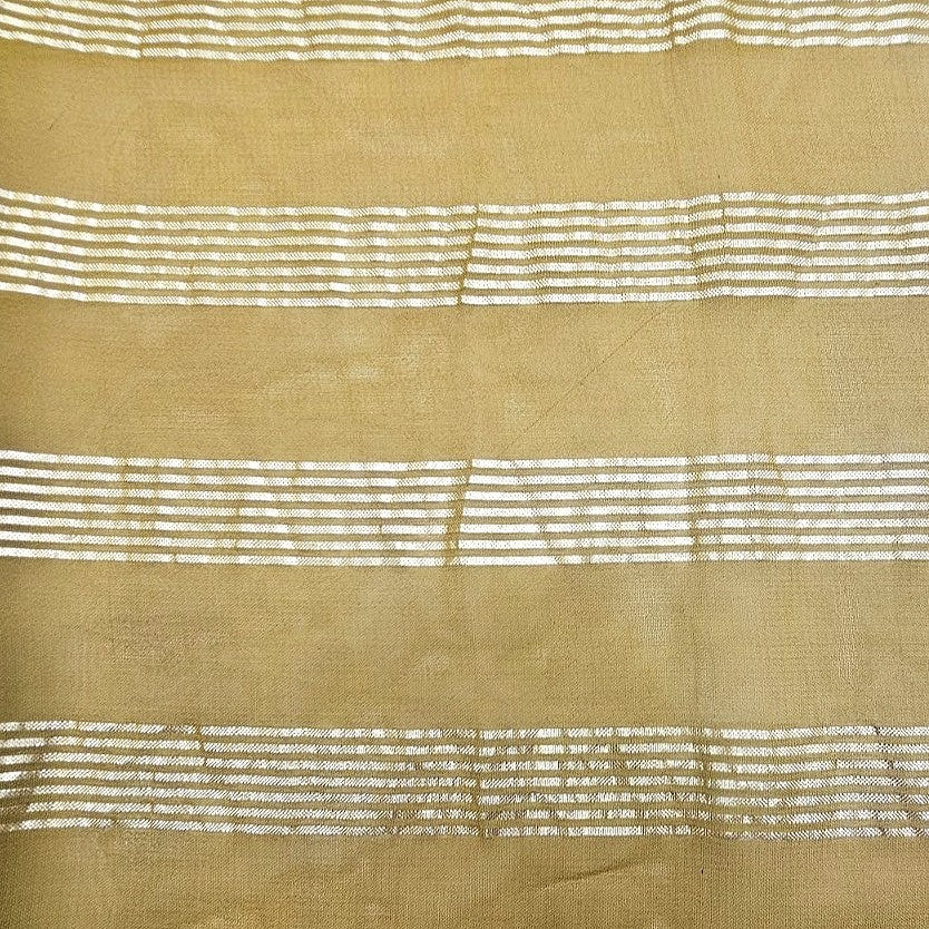 Zari Stripes Georgette Fabric