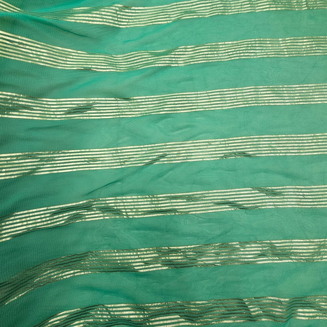 Zari Stripes Georgette Fabric
