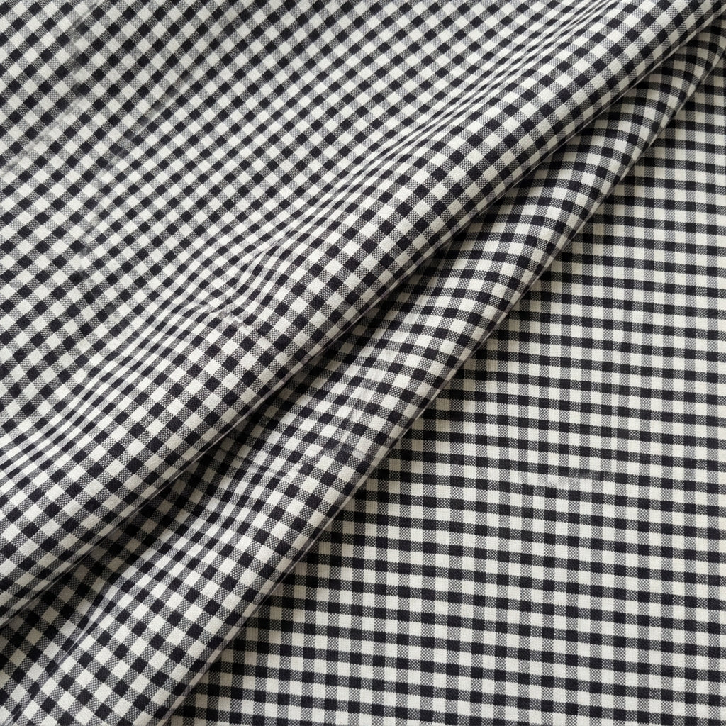Checked Terry Cotton Fabric - EA4203 - folds