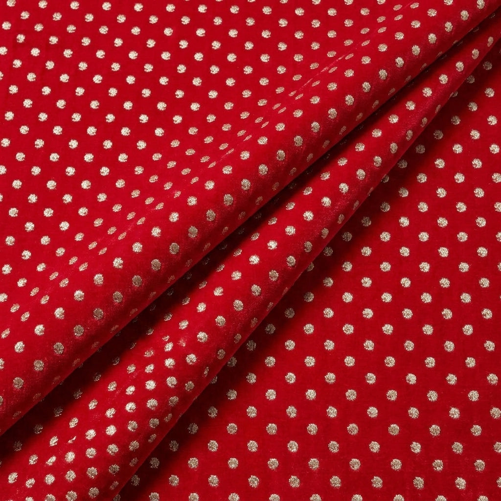 Purple Semi Banaras Fabric - EA4273