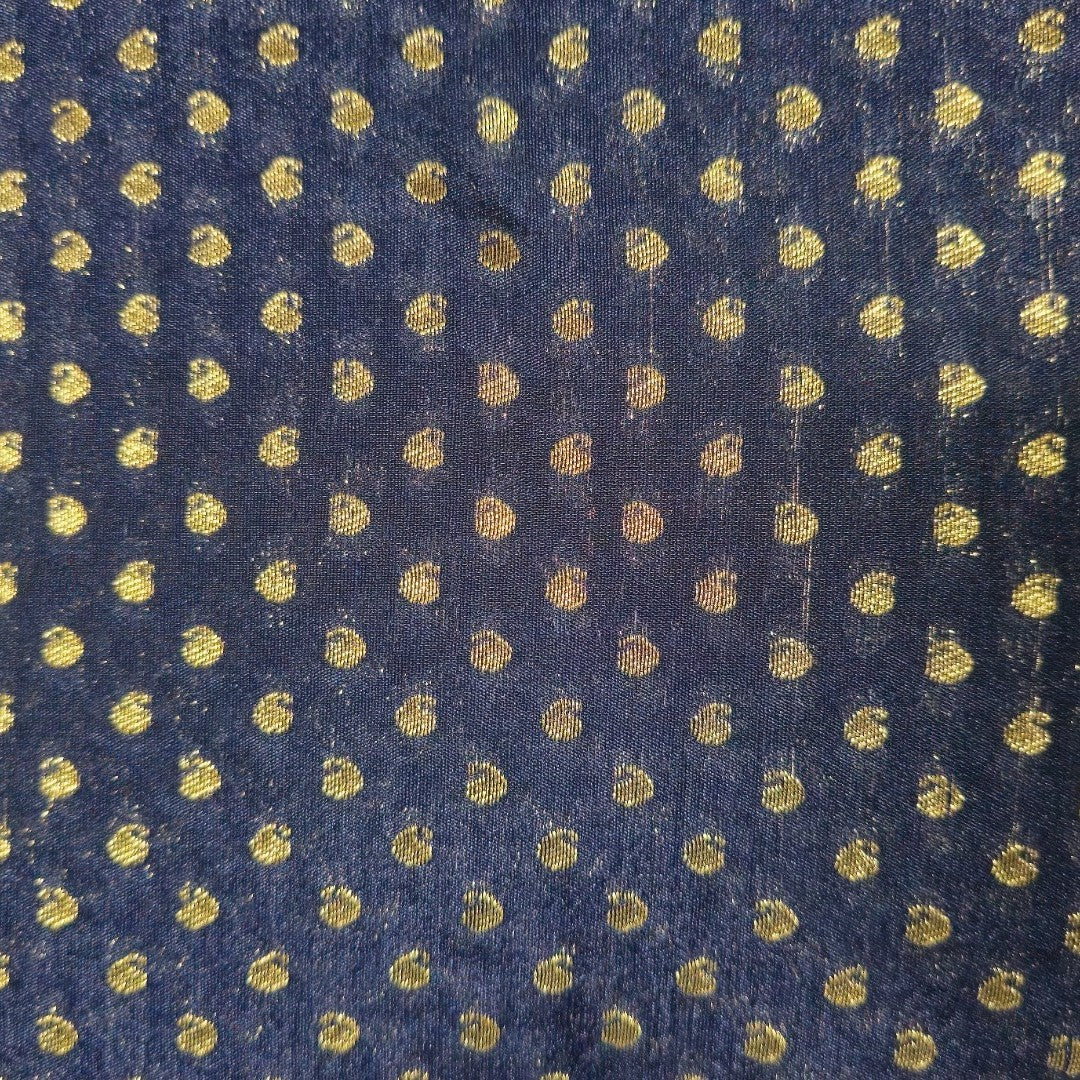 Purple Semi Banaras Fabric - EA4273