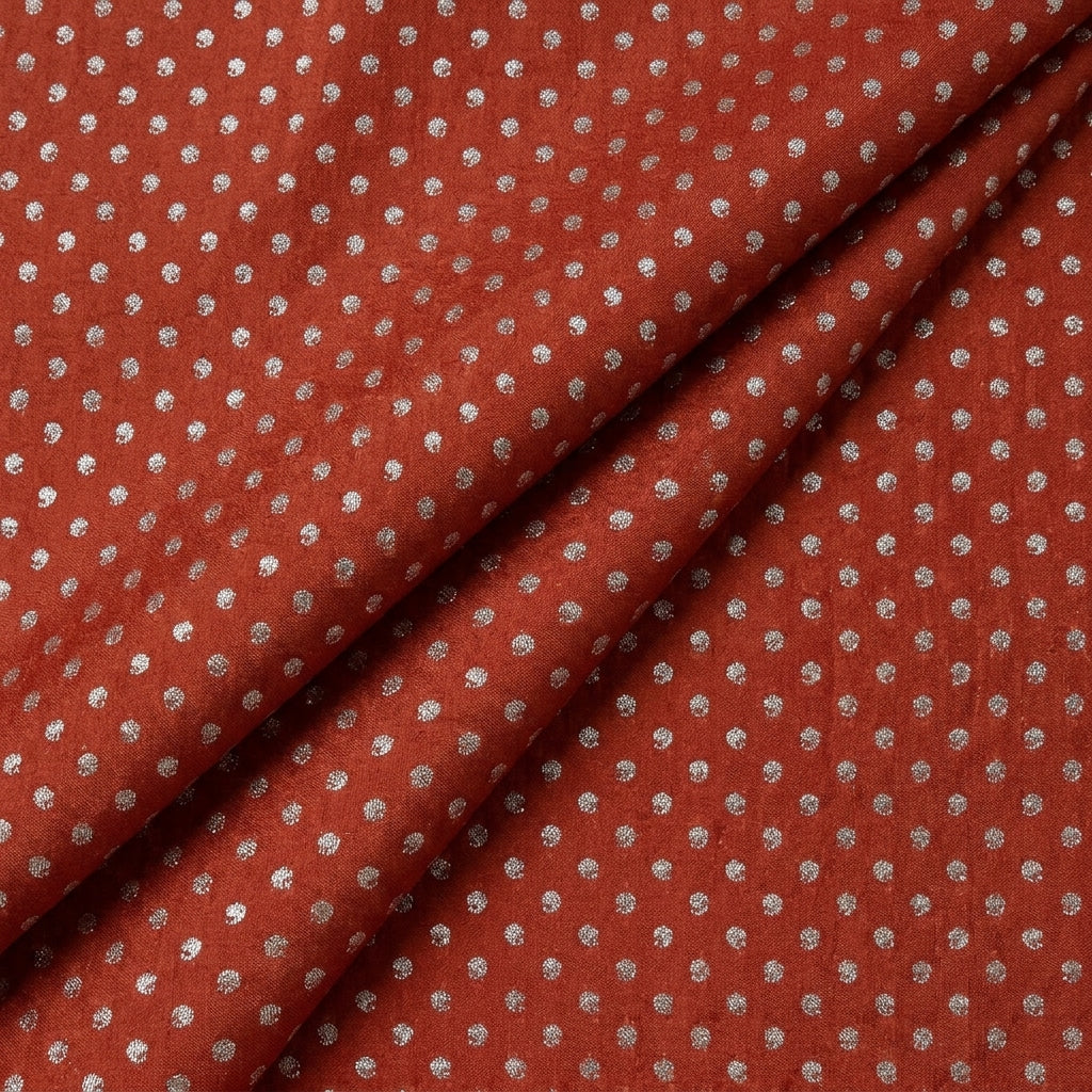 Purple Semi Banaras Fabric - EA4273