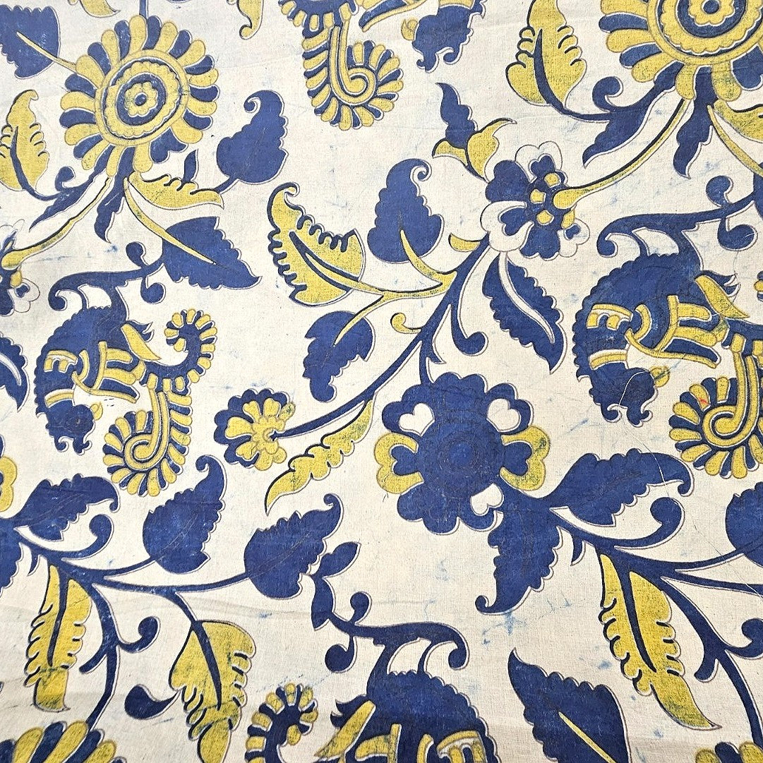 Ajrakh Cotton Fabric - EA4327 - Flat fabric