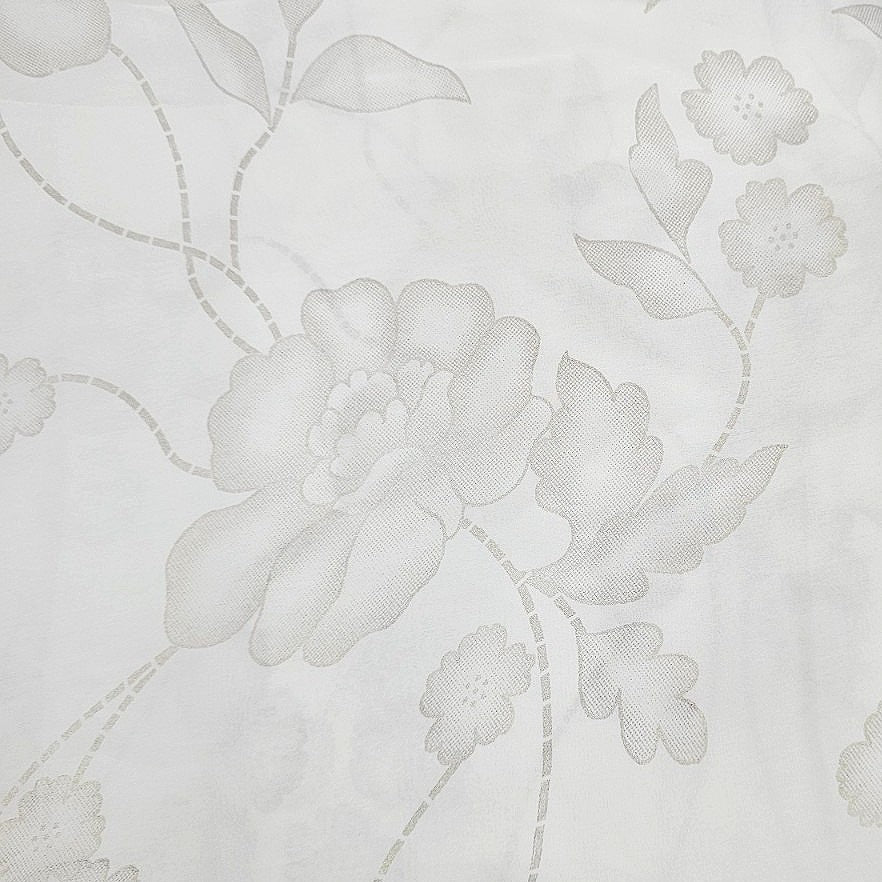 Pink Floral Satin Georgette Fabric - EA4410