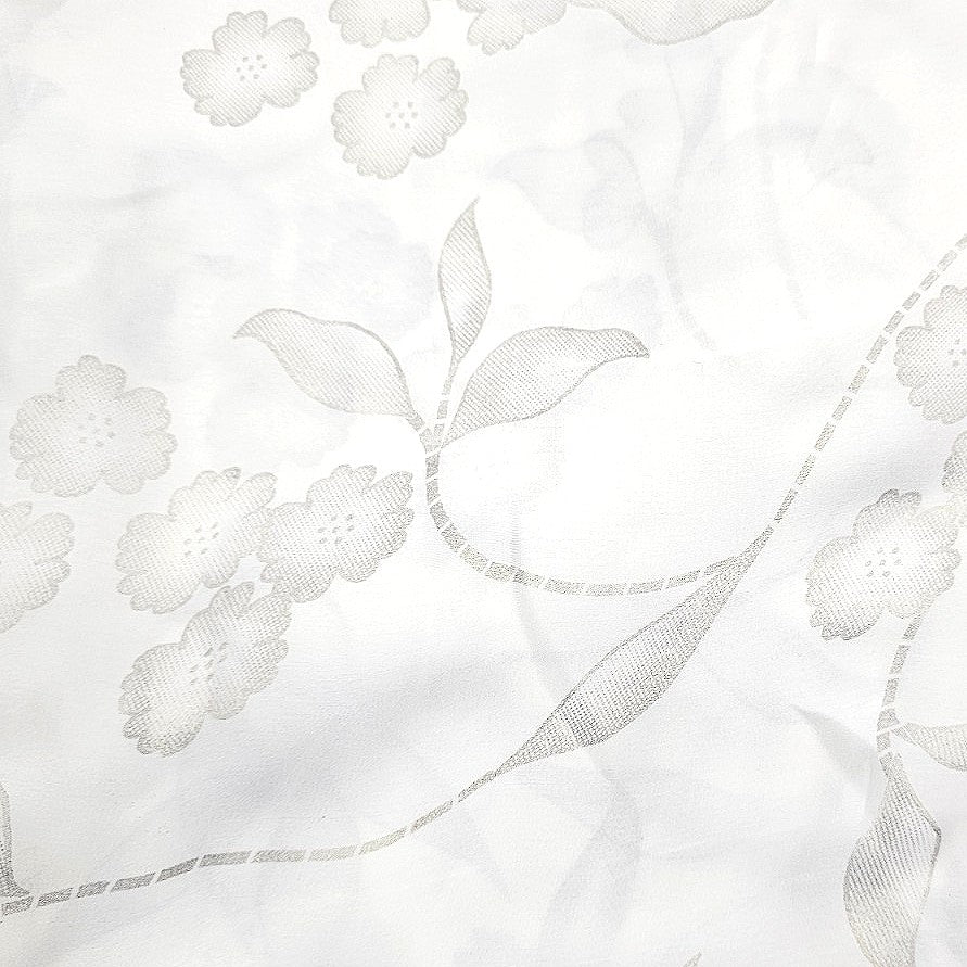 Pink Floral Satin Georgette Fabric - EA4410
