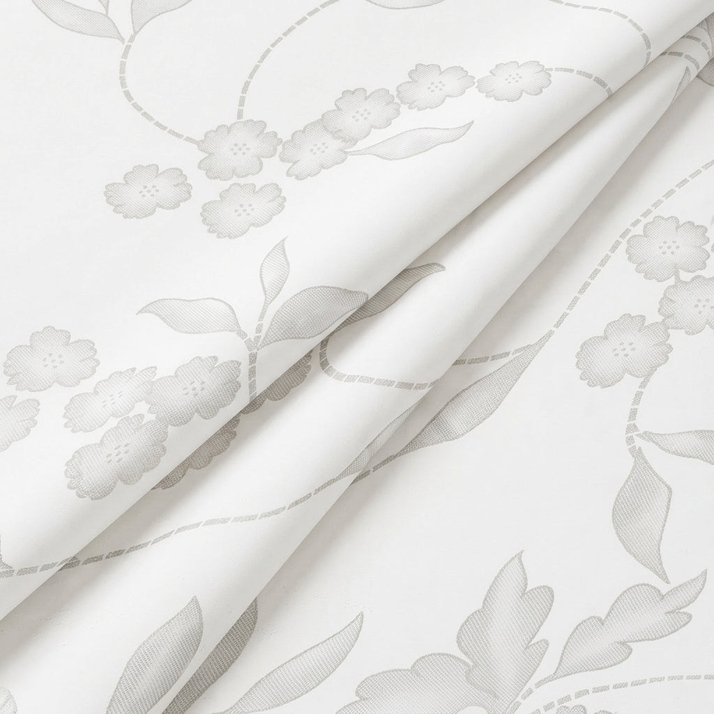 Pink Floral Satin Georgette Fabric - EA4410