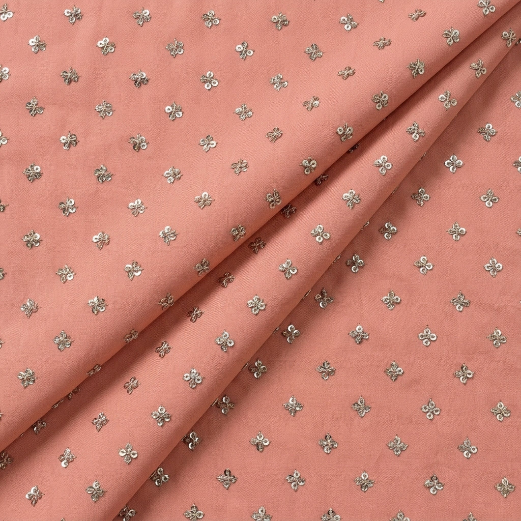 Embroidery Velvet Fabric - EA4462 - folds