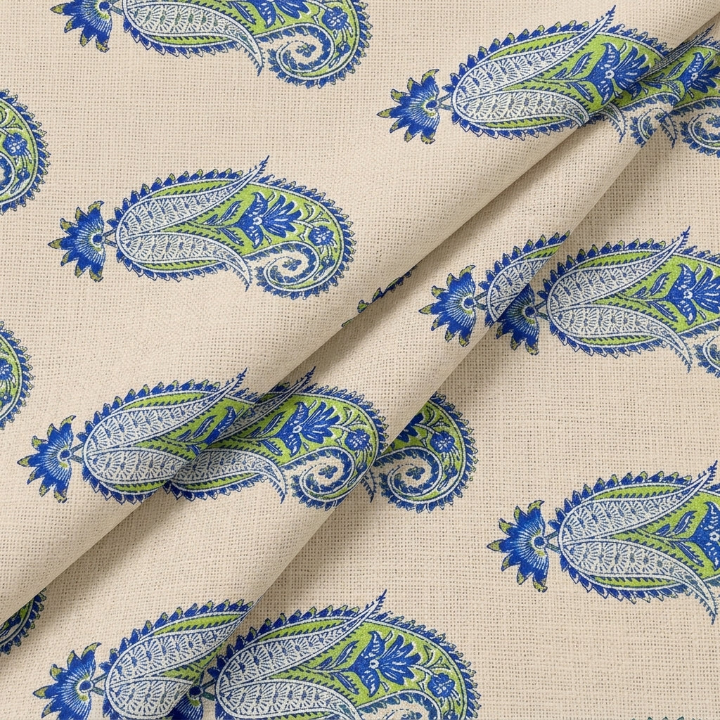 Paisley Linen Fabric