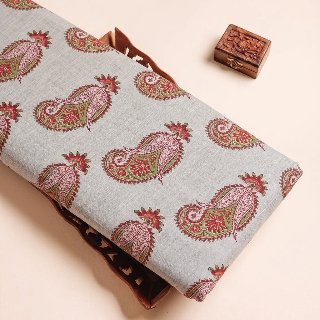 Paisley Linen Fabric