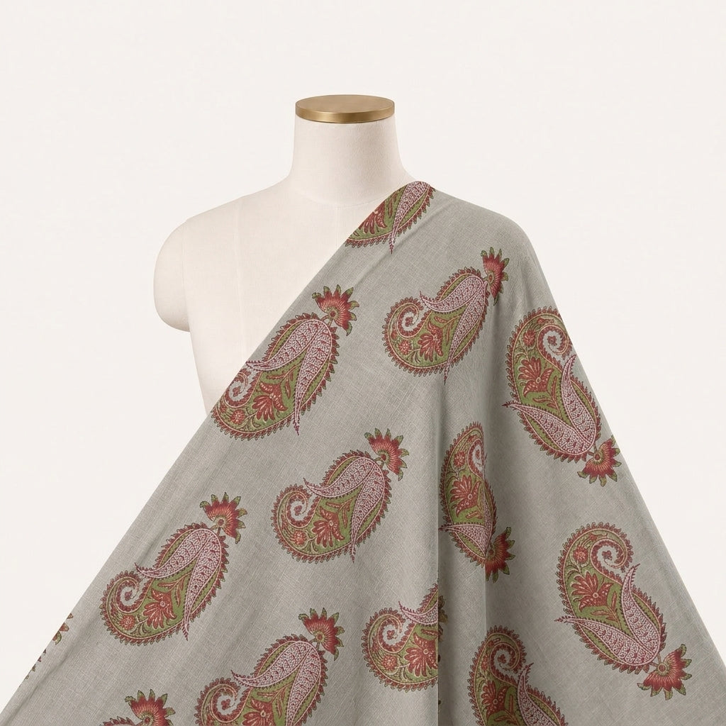 Paisley Linen Fabric