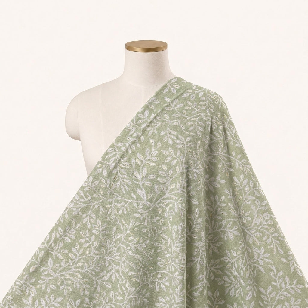 Foil Print Rayon Fabric