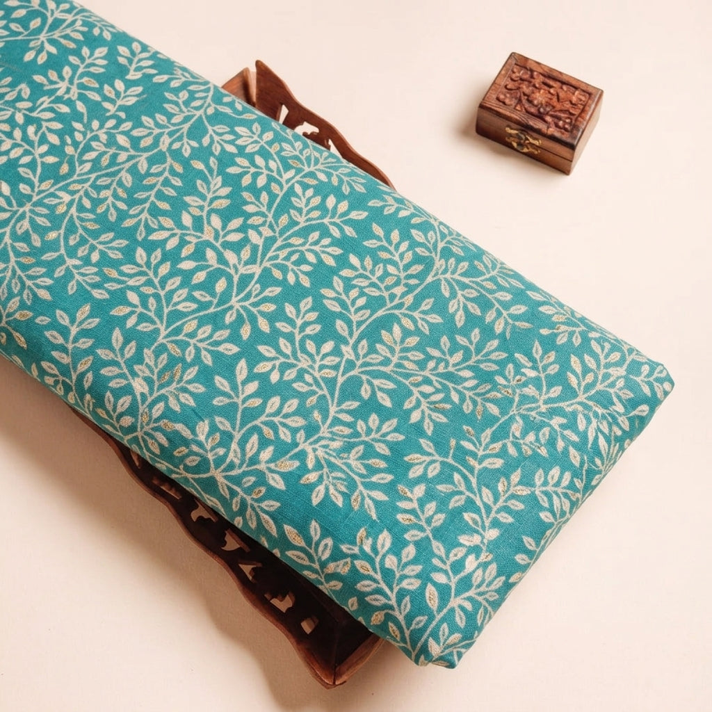 Foil Print Rayon Fabric