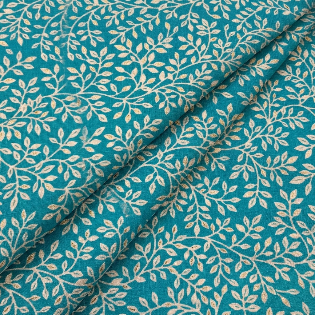 Foil Print Rayon Fabric