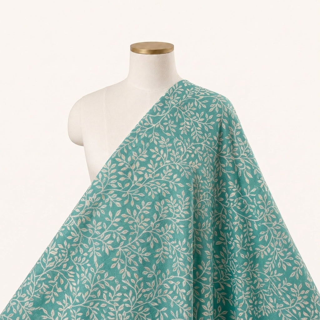 Foil Print Rayon Fabric