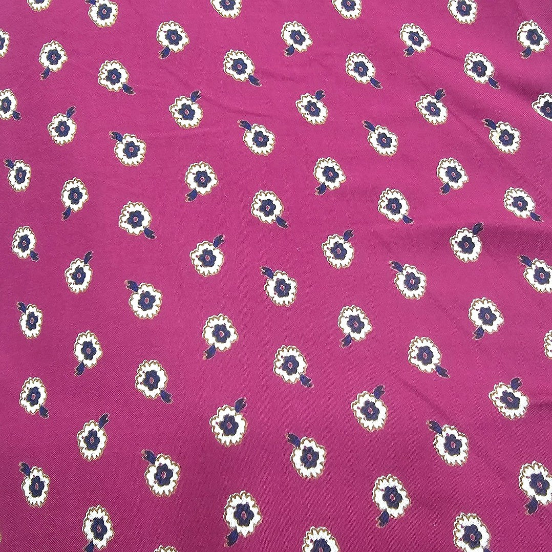 Pink Floral Cotton Fabric - EA4514