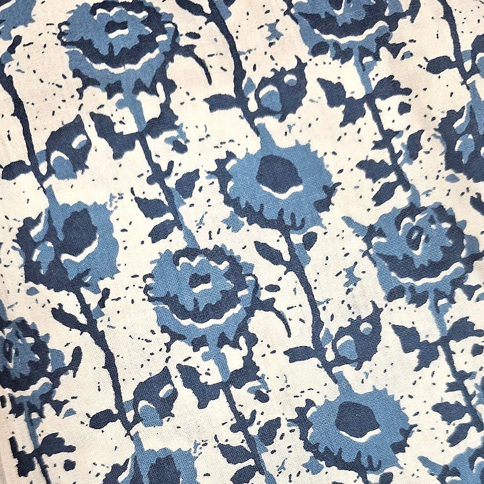 Floral Cotton Fabric - EA4584 - Flat fabric