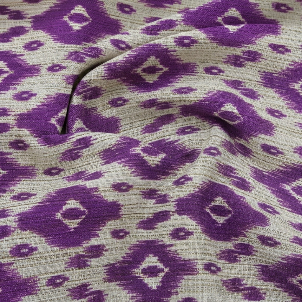 Ikat Raw Silk Fabric - EA4610