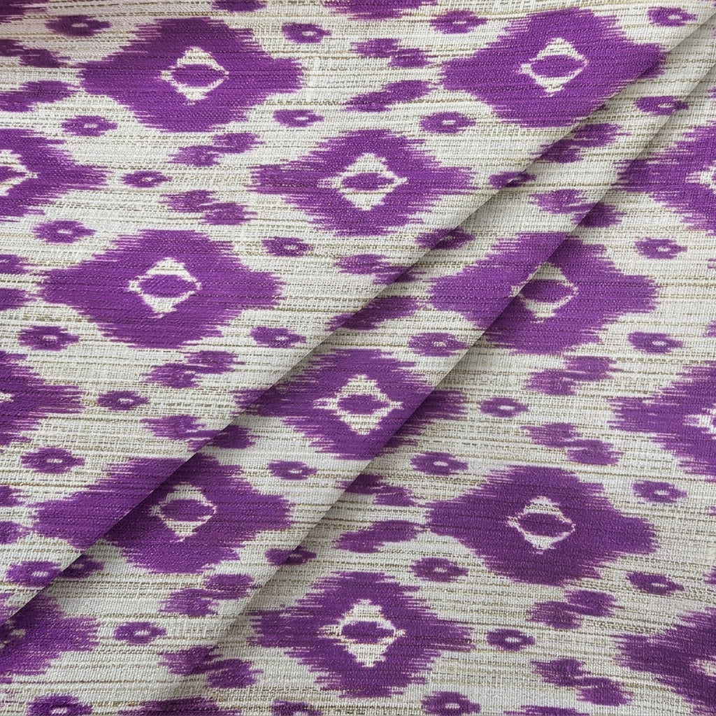Ikat Raw Silk Fabric - EA4610