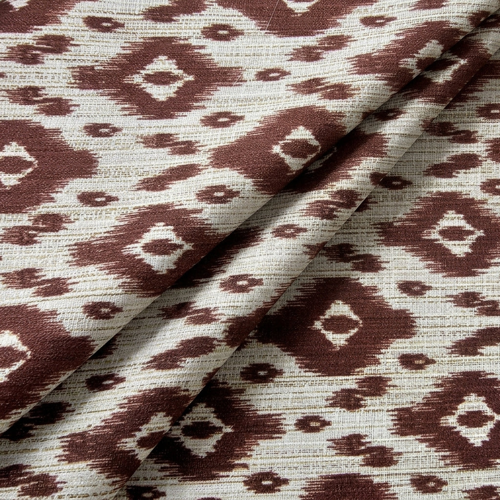 Ikat Raw Silk Fabric - EA4610