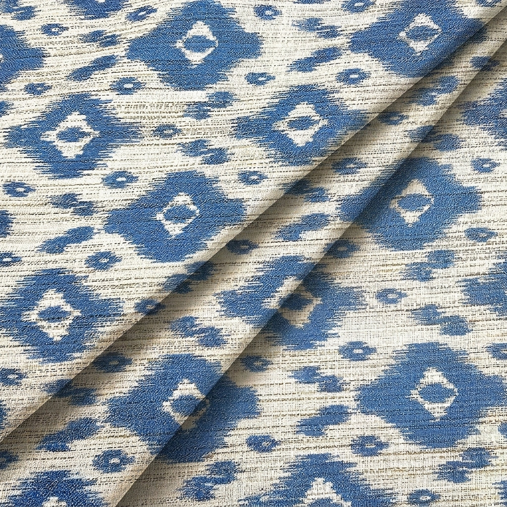 Ikat Raw Silk Fabric - EA4610