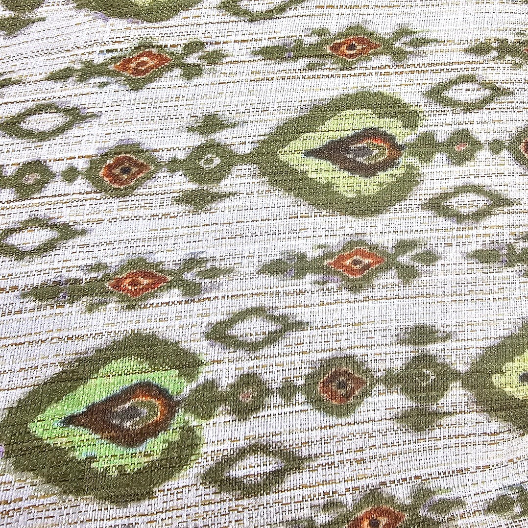 Ikat Raw Silk Fabric