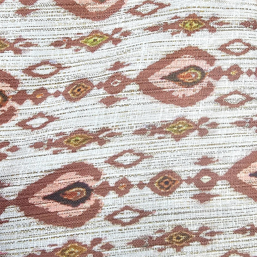 Ikat Raw Silk Fabric