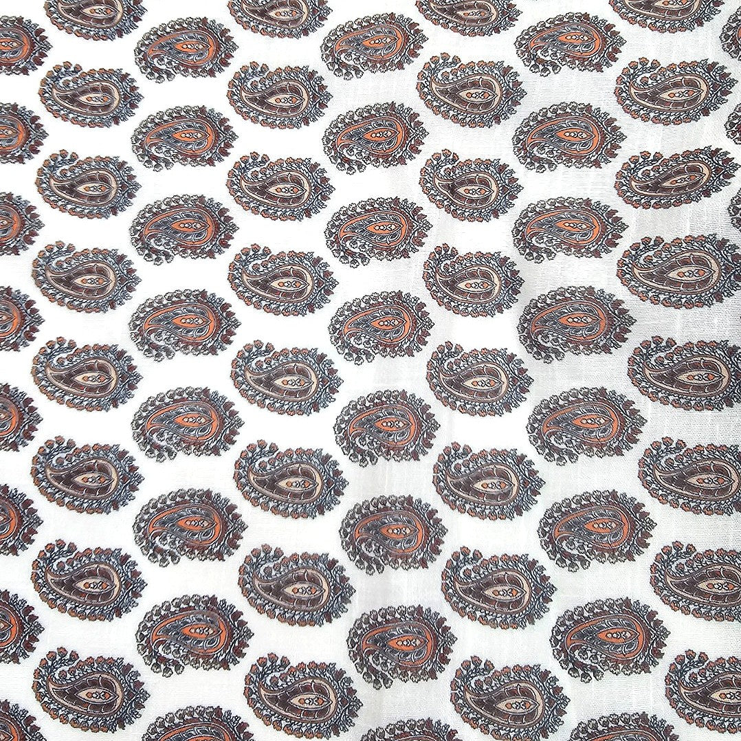 Paisley Linen Fabric