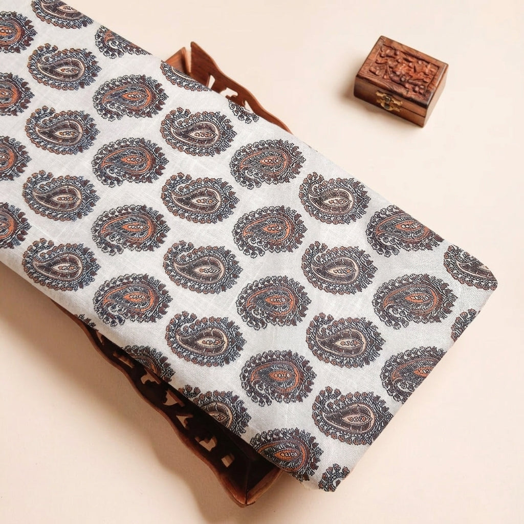 Paisley Linen Fabric