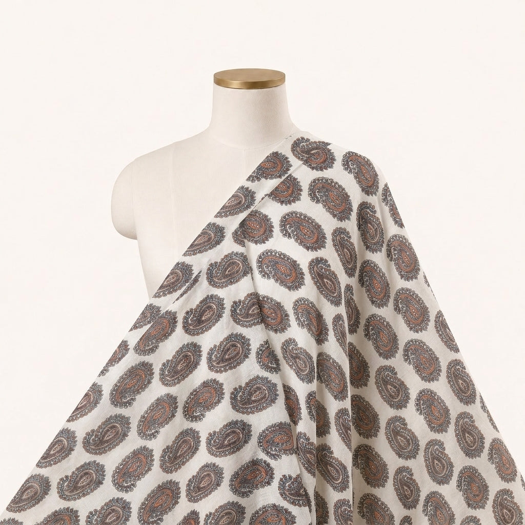 Paisley Linen Fabric