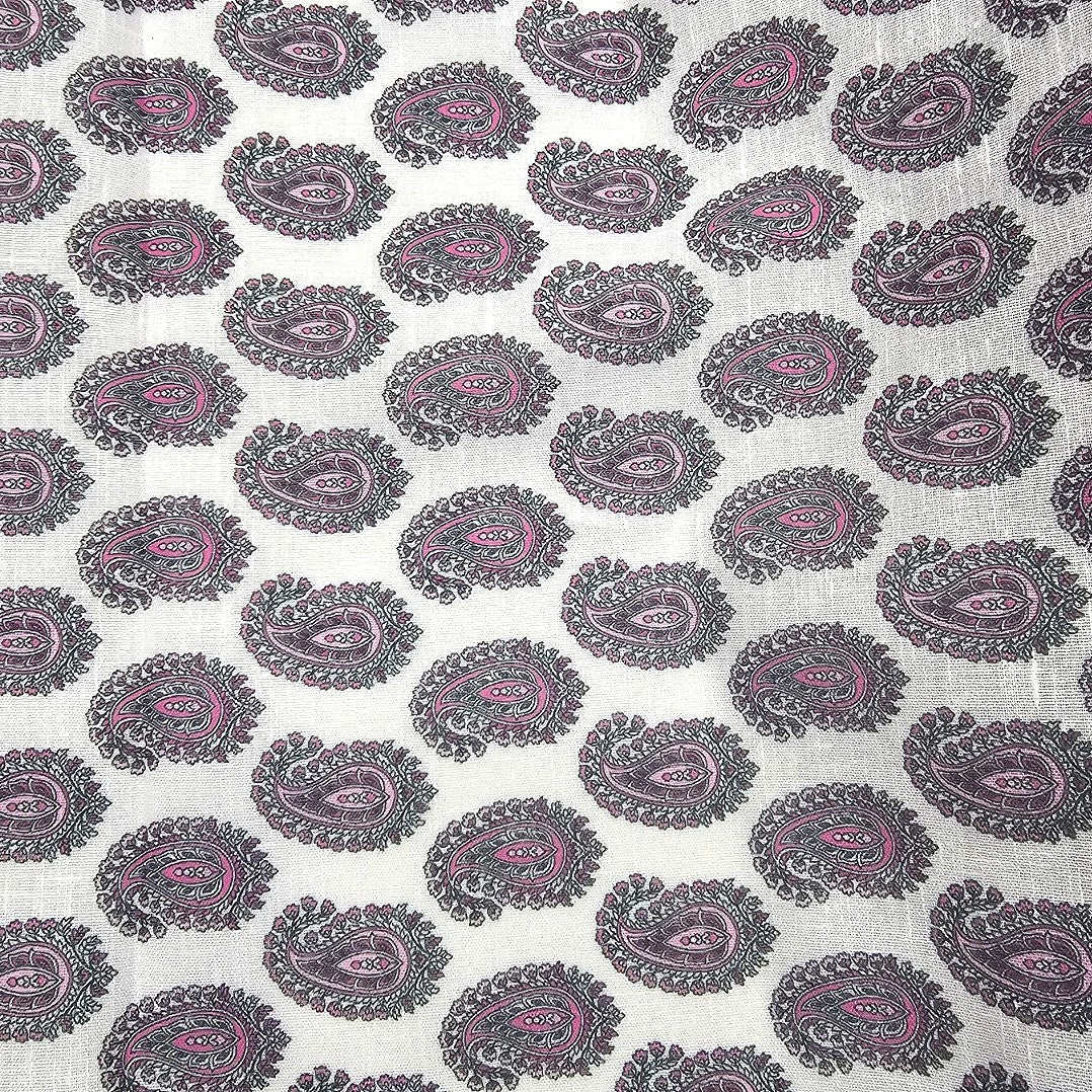 Paisley Linen Fabric