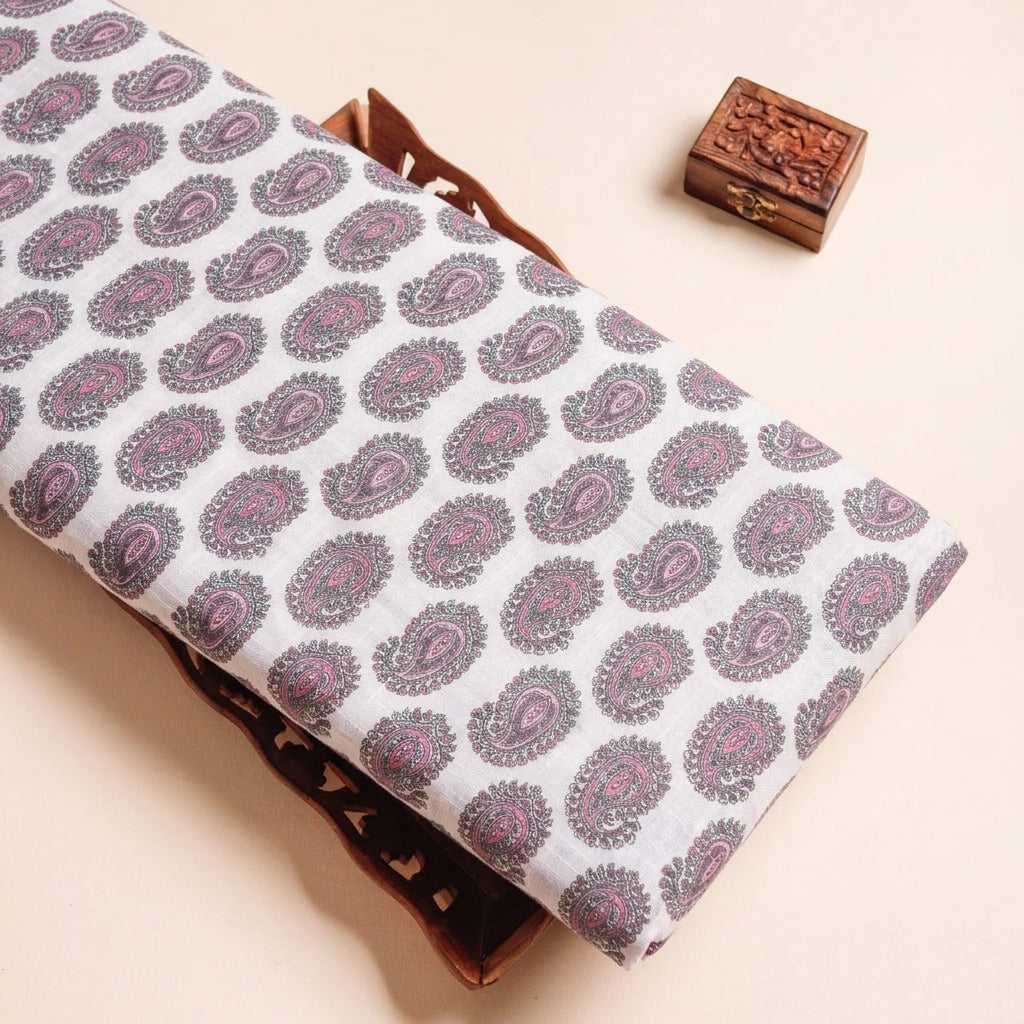 Paisley Linen Fabric
