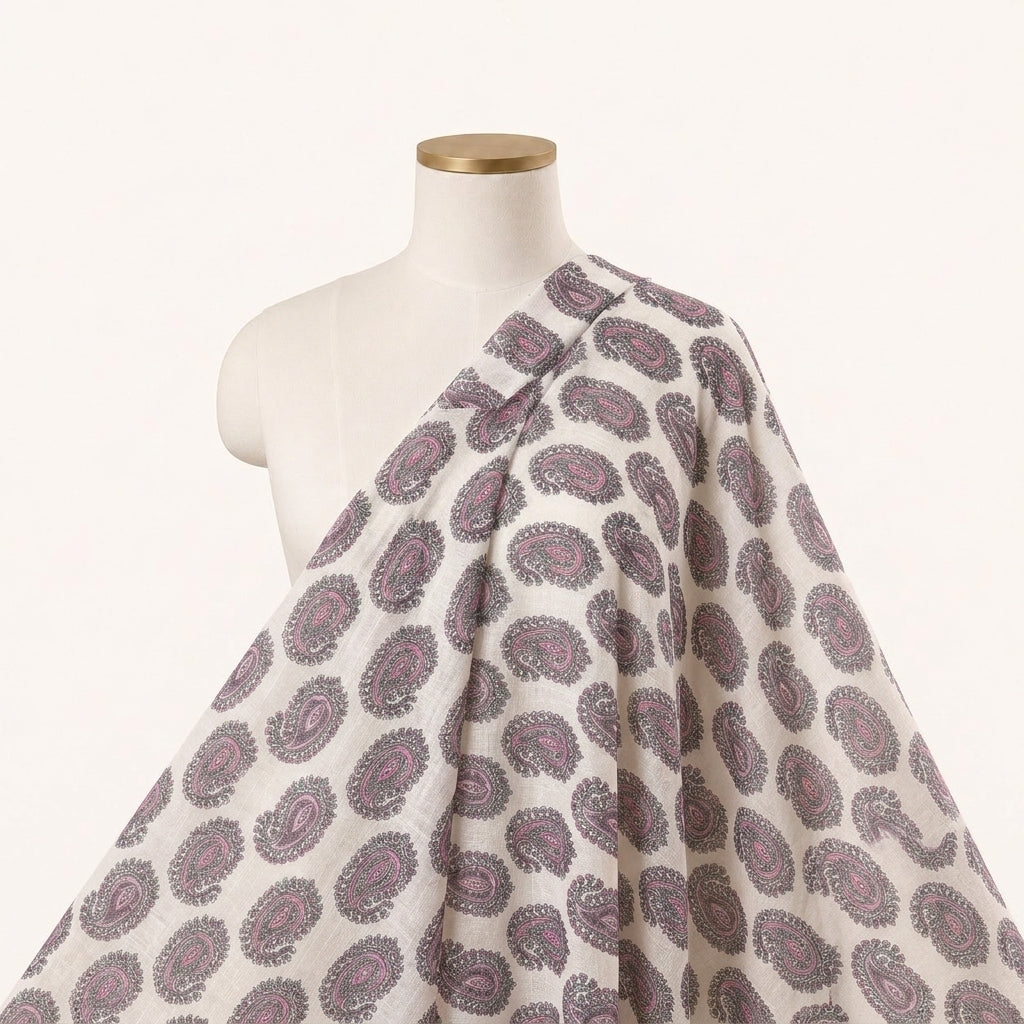 Paisley Linen Fabric
