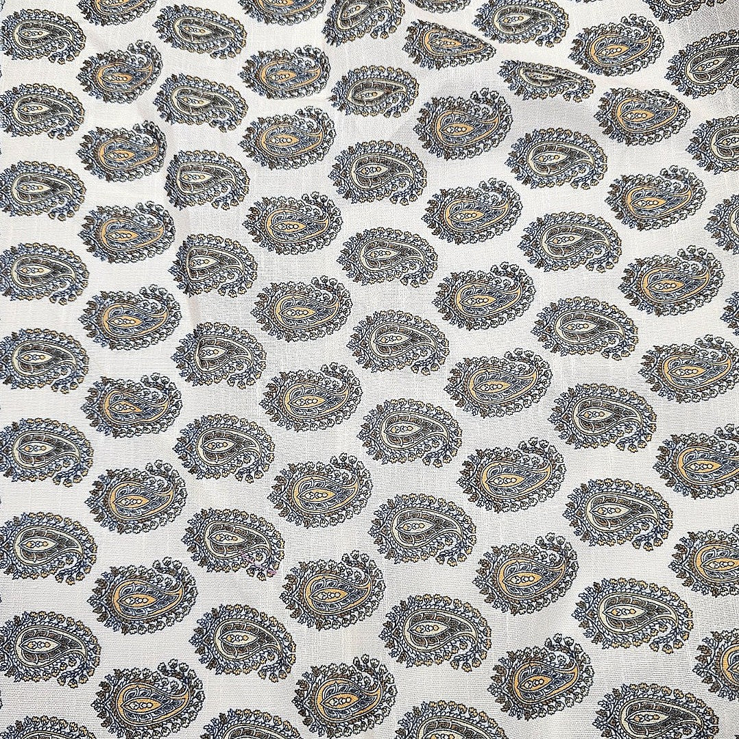 Paisley Linen Fabric